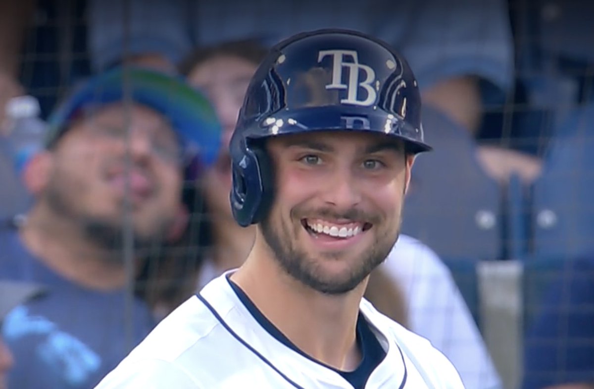 find someone who looks at you the way Josh Lowe looks at a pitcher he's about to hit a leadoff home run off of