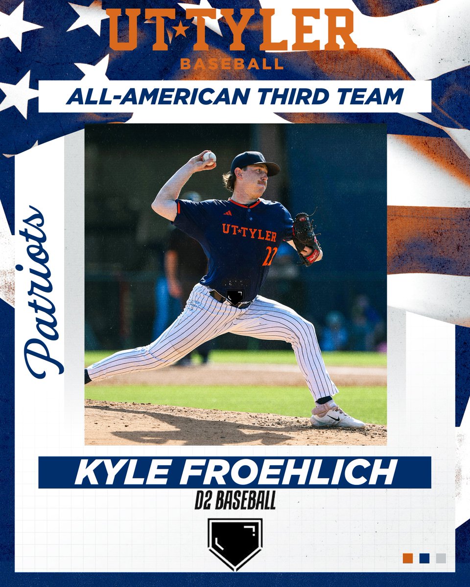 UT Tyler Patriots (@uttylerpatriots) on Twitter photo BASE | Congratulations to Kyle Froehlich as he earns Third Team All-American honors from D2 Baseball after a phenomenal year for <a href="/uttylerbaseball/">UT Tyler Baseball</a>!
Release: tinyurl.com/yc2b5n5x
#SwoopSwoop BASE | Congratulations to Kyle Froehlich as he earns Third Team All-American honors from D2 Baseball after a phenomenal year for <a href="/uttylerbaseball/">UT Tyler Baseball</a>!
Release: tinyurl.com/yc2b5n5x
#SwoopSwoop