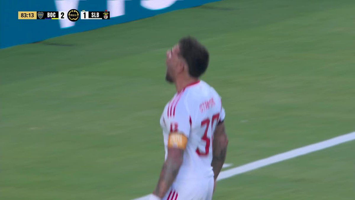 ⏰ — 21'  بوكا جونيورز 1×0 بنفيكا 
⏰ — 27'  بوكا جونيورز 2×0 بنفيكا
⏰ — 48'  بوكا جونيورز 2×1 بنفيكا
⏰ — 84'  بوكا جونيورز 2×2 بنفيكا

يالها من مباراة يالها من عودة! ♥️😰