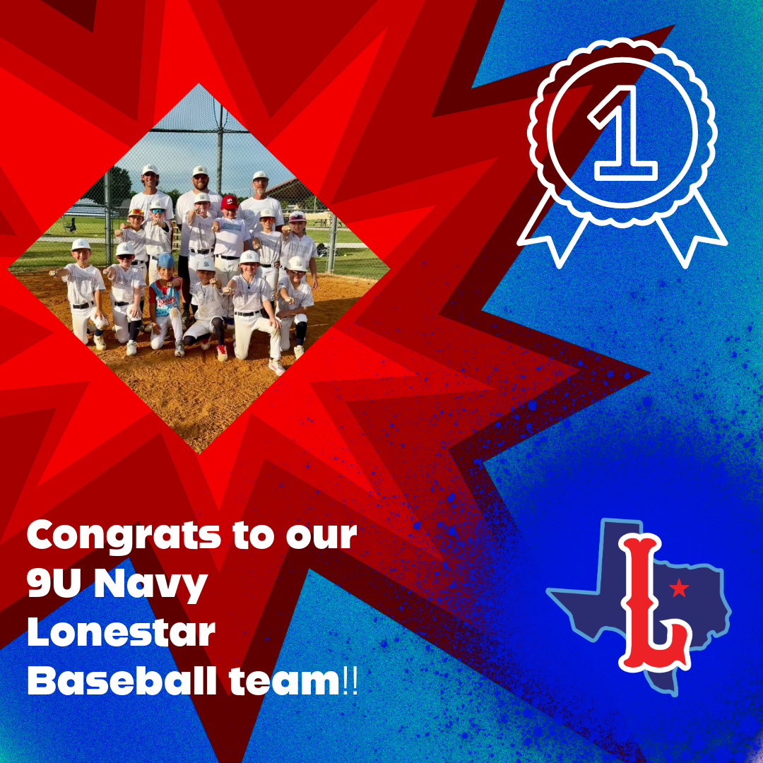 Congratulations to our incredible 9u Navy Lonestar Baseball team for clinching 1st place this weekend! Keep swinging for the fences and inspiring us all with your commitment and joy! ⚾️🎉