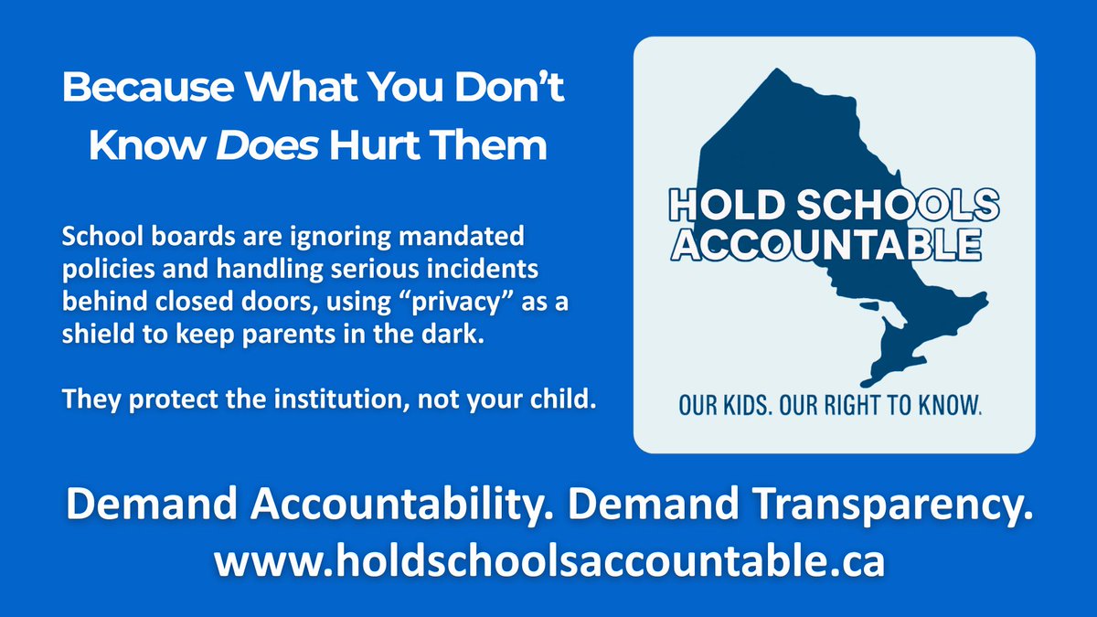 Anwar Knight (@anwarknight) on Twitter photo Thanks <a href="/DaveTrafford/">Dave Trafford</a> for featuring our story in the "On The Ledge" podcast. holdschoolsaccountable.ca is petitioning for an amendment to the #Education Act that would force schools to provide unredacted investigation reports of serious incidents to parents within 21 days. Thanks <a href="/DaveTrafford/">Dave Trafford</a> for featuring our story in the "On The Ledge" podcast. holdschoolsaccountable.ca is petitioning for an amendment to the #Education Act that would force schools to provide unredacted investigation reports of serious incidents to parents within 21 days.