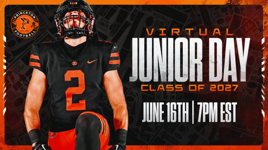 DeuceFui's tweet image. Thank you to the @PrincetonFTBL staff for the virtual junior day! I enjoyed getting to learn about the program and all it has to offer!