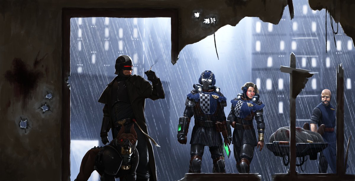 VtelDoesStuff's tweet image. Arbites Investigator, in anticipation of Darktide's DLC release next week
#WarhammerArt #warhammer40k