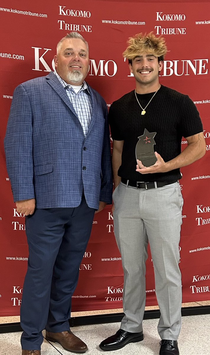 Wildkat Baseball (@wildkatbaseball) on Twitter photo Super proud of our guy Isaac Flamino for collecting more hardware this season! Isaac was named Kokomo Baseball Player of the Year! Thanks to Brian, Kelly and The Kokomo Tribune for a great night of celebrating our local athletes!
<a href="/BGaskinsKT/">Bryan Gaskins</a> <a href="/flamino_isaac/">Isaac Flamino</a> <a href="/heatherkay_m/">Heather McClellan Duncan</a> Super proud of our guy Isaac Flamino for collecting more hardware this season! Isaac was named Kokomo Baseball Player of the Year! Thanks to Brian, Kelly and The Kokomo Tribune for a great night of celebrating our local athletes!
<a href="/BGaskinsKT/">Bryan Gaskins</a> <a href="/flamino_isaac/">Isaac Flamino</a> <a href="/heatherkay_m/">Heather McClellan Duncan</a>