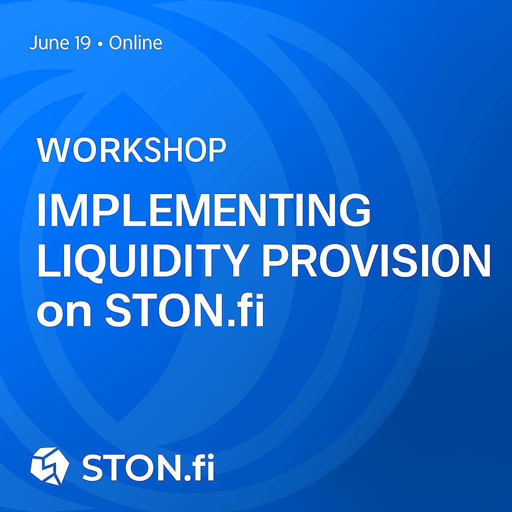 Gold_nova01's tweet image. 🛠️ From Zero to LP on @ston_fi
Join our FREE developer workshop this Thursday, June 19 at 2PM UTC and learn to:
✅Set up STONfi SDK
✅Add liquidity &amp;amp;mint LP tokens
✅Use AI-assisted coding for DeFi
Register for the workshop👇
🔗 lu.ma/85l5xt1p?tk=Kk…🔗
#STONfi #Web3Workshop