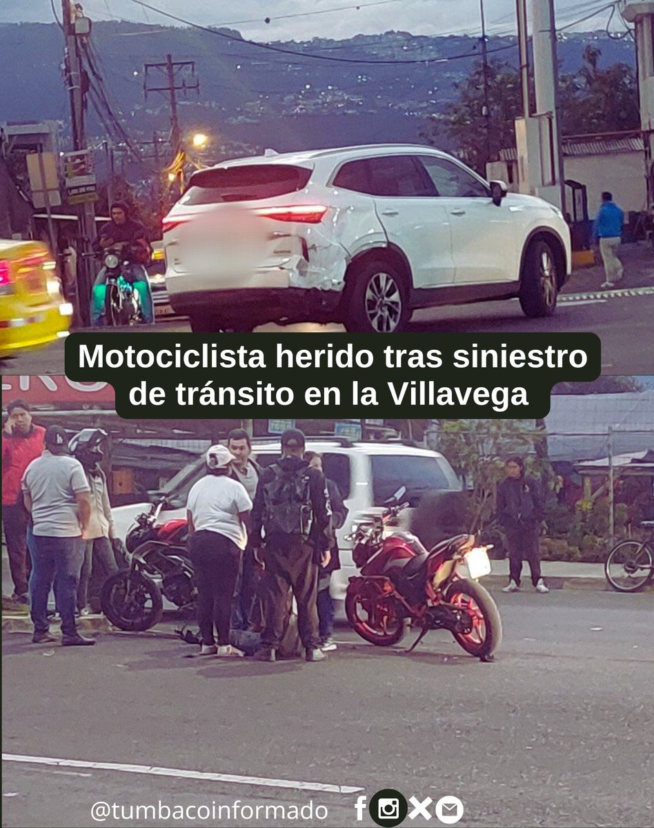 #Reporte
 A las 18h15 se registró un siniestro de tránsito entre un vehículo y una moto. 
El hecho ocurrió en el Av. Oswaldo Guayasamín (Interoceánica) y Juan Matheu, dirección #Tumbaco - #Quito,lo que provocó alta carga vehícular.