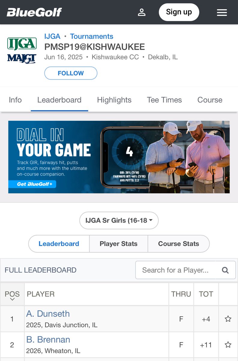 Rock Valley College Golf (@rvc_golf) on Twitter photo Congrats to incoming freshman Amelia Dunseth on her great round and victory today! <a href="/IJGA/">IL Jr. Golf Assoc.</a> Congrats to incoming freshman Amelia Dunseth on her great round and victory today! <a href="/IJGA/">IL Jr. Golf Assoc.</a>