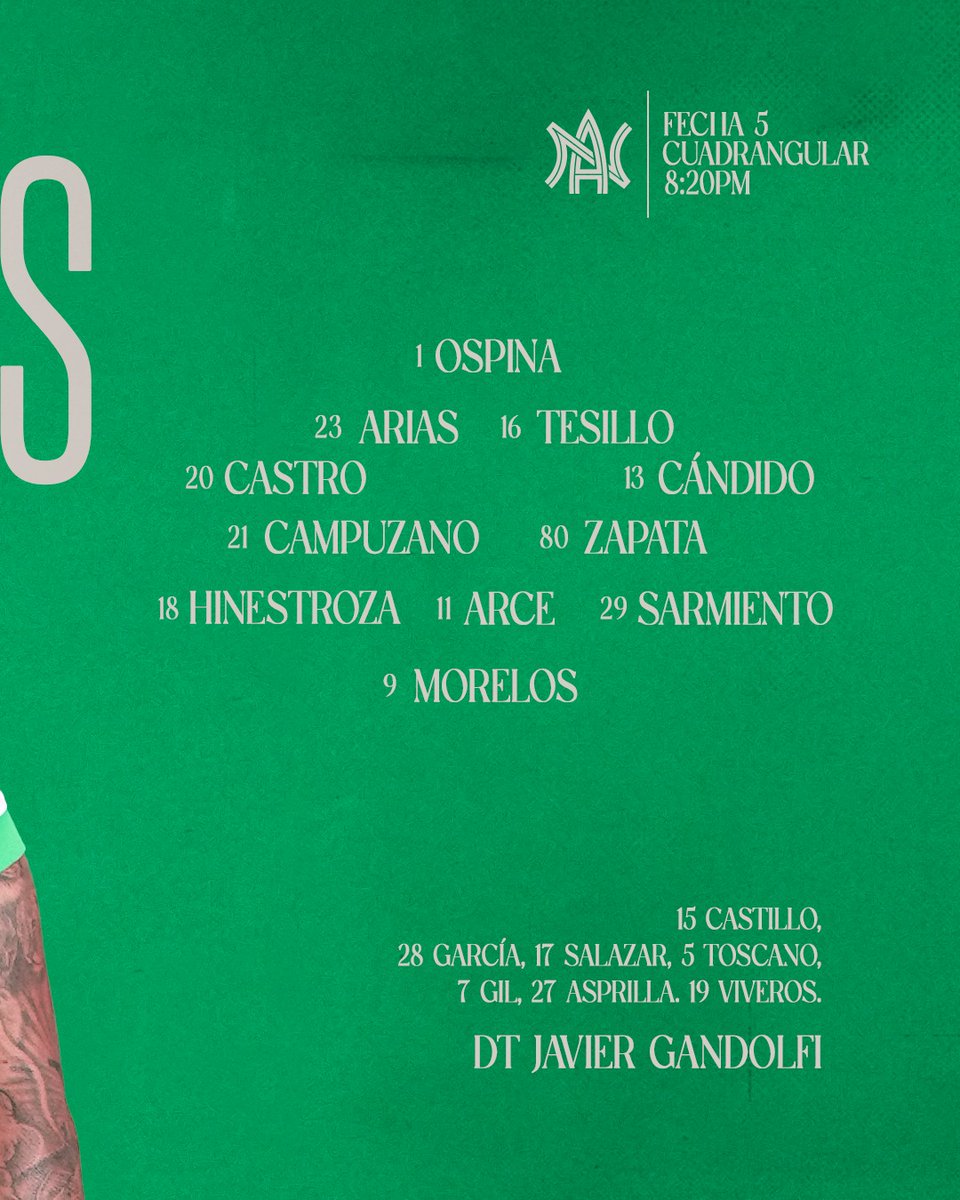 #ElXlDelProfeGandolfi para el juego de hoy ⚽️🟢⚪️

#VamosTodosJuntos🇳🇬
#DaleVerde