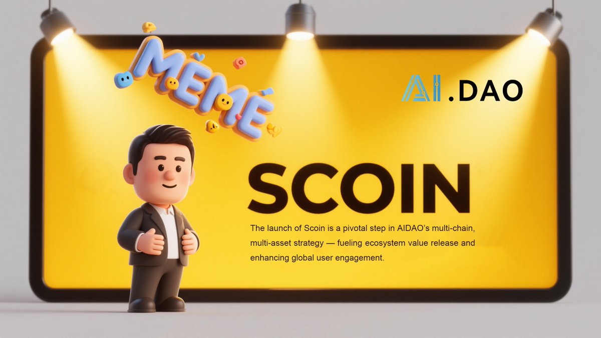 Sicong_Coin's tweet photo. 🌱 The launch of Scoin is a pivotal step in AIDAO’s multi-chain, multi-asset strategy — fueling ecosystem value release and enhancing global user engagement. Together, we’re building a vibrant, synergistic micro-ecosystem with lasting impact. 
#BlockchainEcosystem #AIDAOCommunity https://t.co/B4ibZykwhS