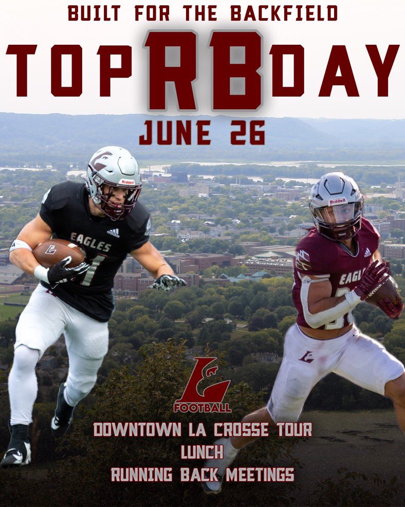 Jack Barth (@barthjack26) on Twitter photo Thank you so much <a href="/TYaeggi_UWL/">Tarek Yaeggi</a> for the invite to get down to campus. Iโm exited to learn more about <a href="/UWLEagleFB/">UW-La Crosse Football</a> and get to see the campus! Thank you so much <a href="/TYaeggi_UWL/">Tarek Yaeggi</a> for the invite to get down to campus. Iโm exited to learn more about <a href="/UWLEagleFB/">UW-La Crosse Football</a> and get to see the campus!