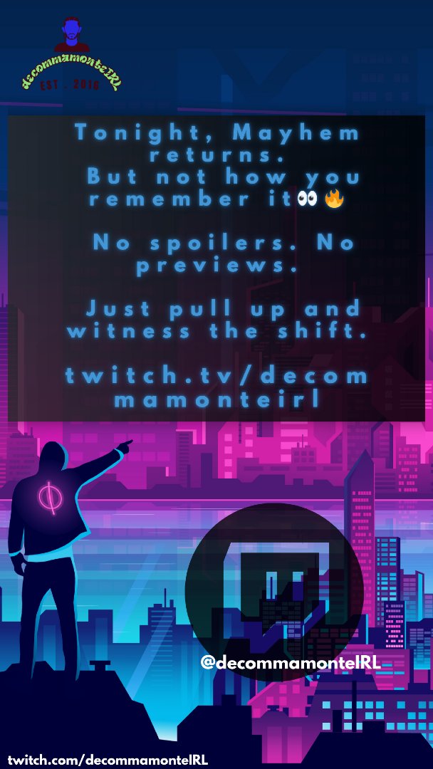 decommamonte's tweet photo. Mayhem Monday just leveled up 🔥
We’re live RIGHT NOW with the new era… 👀
No more hints—come see what the hype’s about
https://t.co/X4h8P70afd
#MayhemMonday #WeLive #TwitchStreamer #GameSwitch #BlackStreamer #decommamonteIRL
🎮💥🌵🕊️ https://t.co/iLJeyWguMT