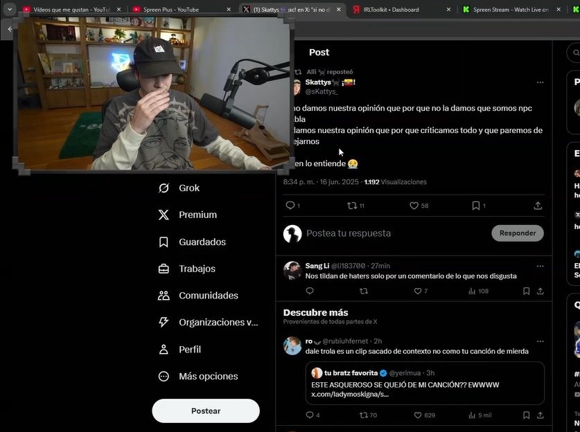 rubiuhfernet's tweet photo. *spreen peleando con mutuals spreenistas*
yo abajo tratando de trola a la yeri mua: https://t.co/2m3fjV2N2Y