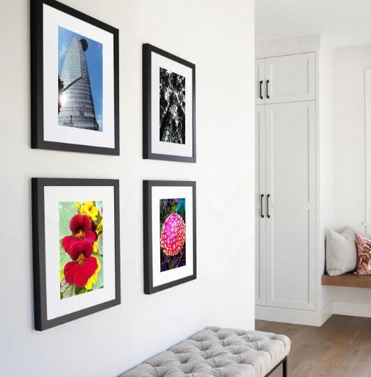 It’s a privilege to witness my photographs displayed so beautifully on the wall.