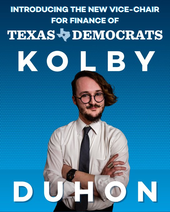 Alright guys there's a lot going on in the world but I want to take just a minute and say a few words about this fine young - I am admittedly making some assumptions here - man. I think he'll do a great job. The Vice-Chair for Finance is typically involved in fundraising which
