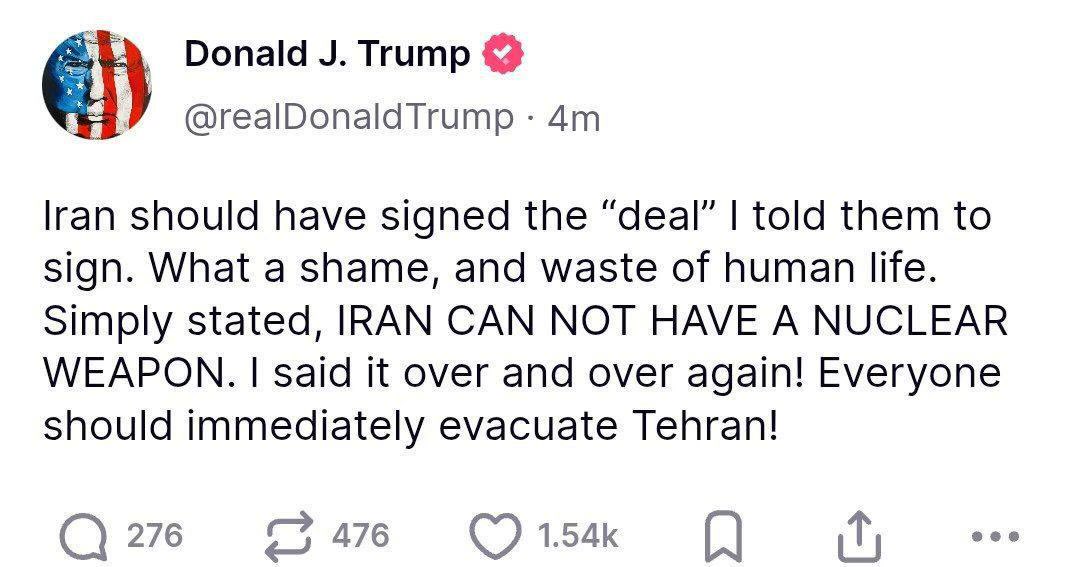 Trump delete this tweet,