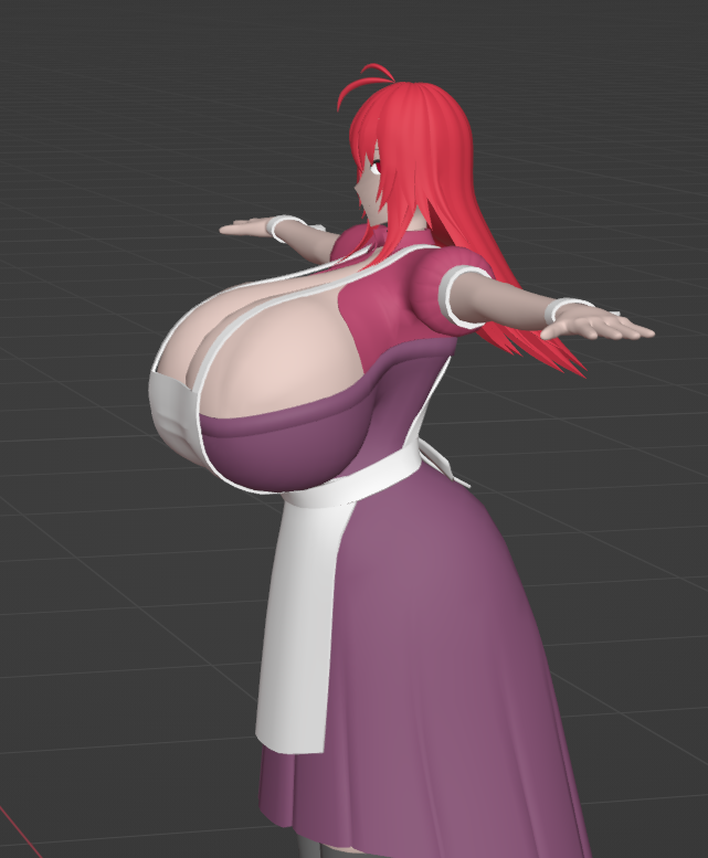 あさもでりんぐ
モーフのために構造調整したりリギングしたりで
見栄えの変化がほぼ無い。