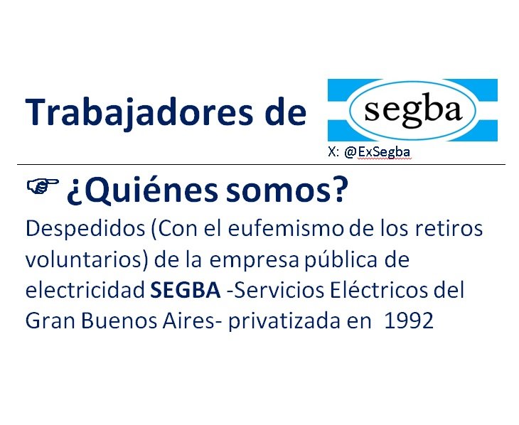 Ex Empleados de Segba tweet media