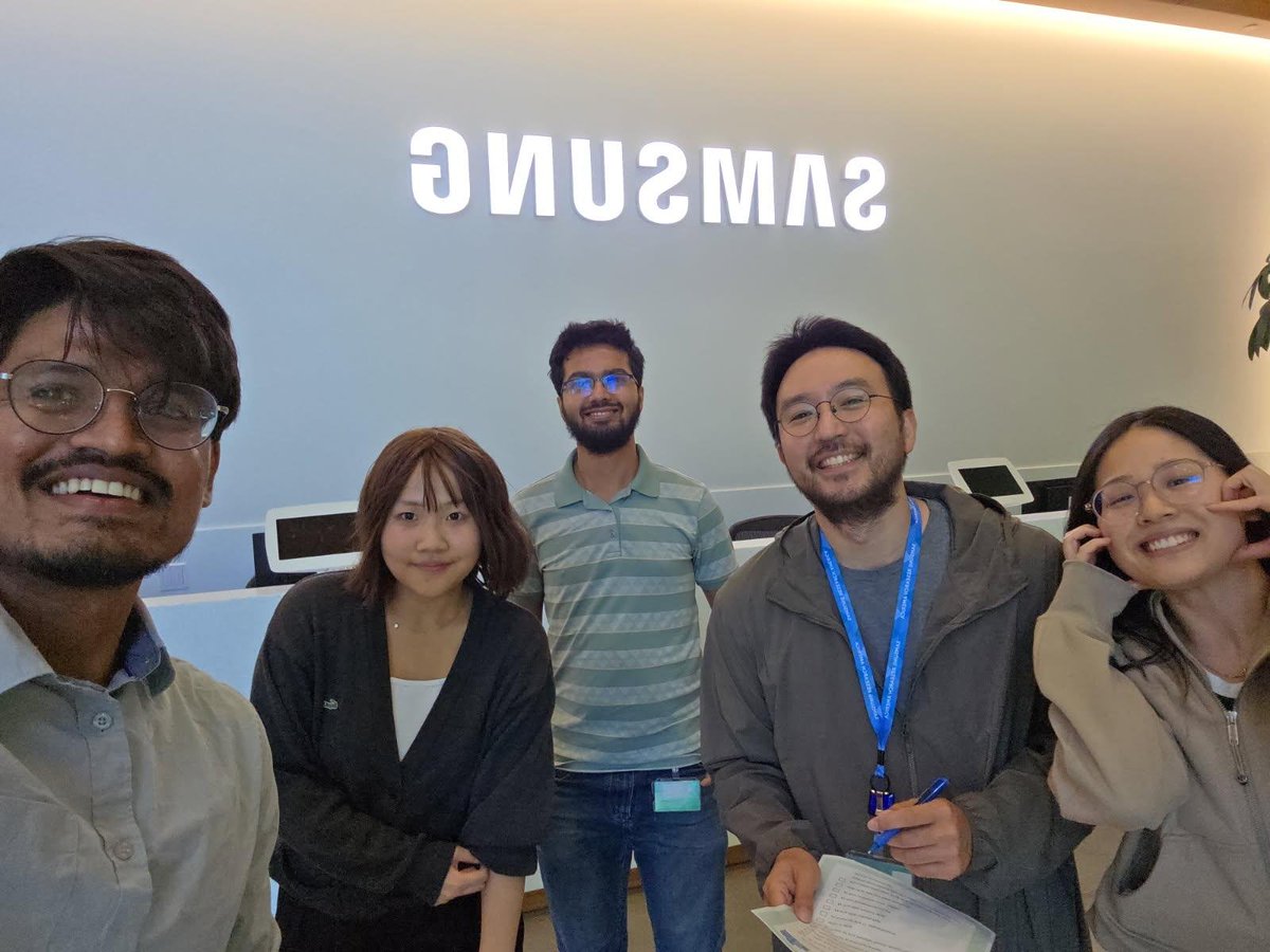 Samsung_RA's tweet photo. SRA Summer Interns participated in a fun campus scavenger hunt - teaming up to uncover hidden gems, iconic landmarks, and a little competitive spirit. A great way to connect and explore together!
#LifeatSRA #SamsungResearchAmerica #SRAInterns https://t.co/UMzVO2ujPP