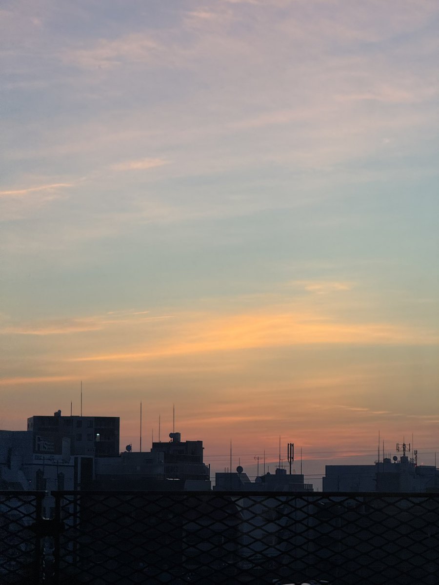 sunrise this morning