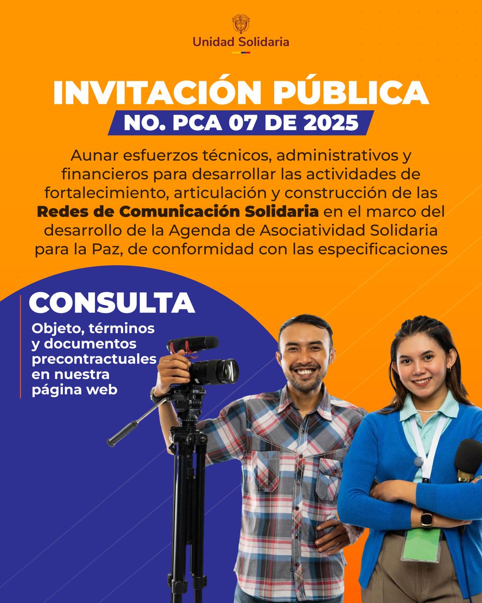 Unidad Solidaria (@usolidariaco) on Twitter photo <a href="/UsolidariaCo/">Unidad Solidaria</a> invita a las organizaciones a articular y construir Redes de Comunicación Solidaria en el marco del desarrollo de la Agenda de Asociatividad Solidaria para La Paz.
Más información para generar tu propuesta -> goo.su/nl7ZzC
#PoderSolidario <a href="/mao_rodriguez1/">Mauricio Rodríguez Amaya</a> <a href="/UsolidariaCo/">Unidad Solidaria</a> invita a las organizaciones a articular y construir Redes de Comunicación Solidaria en el marco del desarrollo de la Agenda de Asociatividad Solidaria para La Paz.
Más información para generar tu propuesta -> goo.su/nl7ZzC
#PoderSolidario <a href="/mao_rodriguez1/">Mauricio Rodríguez Amaya</a>