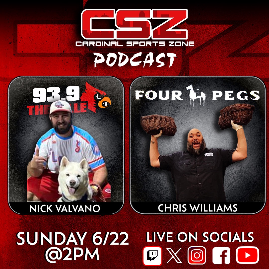 On the next installment of the Superstar Summer Series on the <a href="/CardSportZone/">CSZ</a> podcast, we take a look at a couple of guys who have made their own impact in the Louisville community. Our guys, the super producer <a href="/NickyVESPN/">Nicholas Valvano</a> &amp; the icon Chris from <a href="/FourPegsBeer/">Four Pegs</a>!

We will talk about