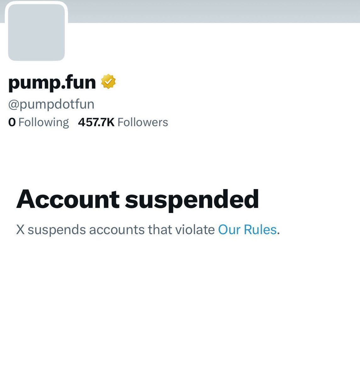 Pump fun被封真實的秘密，

韭菜割完，該來去享福，又不想明牌結束或擺爛，自己發點違規自己檢舉，把鍋推給一龍，去享受了。這才是真實的情況。