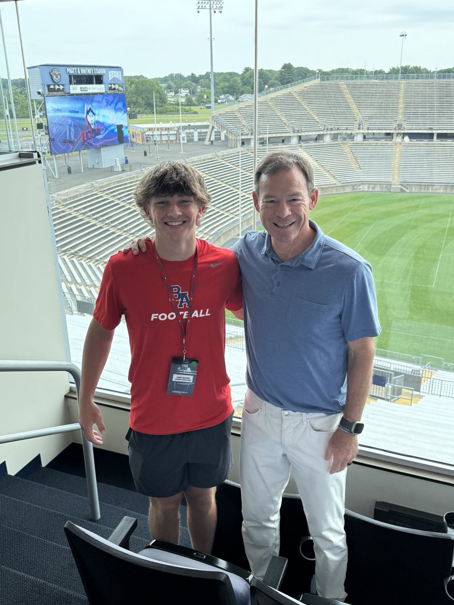 Tommy Bauchiero 5⭐️ ‘26 K (@tommy_bauchiero) on Twitter photo Great weekend at <a href="/UConnFootball/">UConn Football</a> . Amazing hospitality and great people. Thank you <a href="/CoachDShearer/">Doug Shearer</a>, <a href="/MatthewLeifheit/">Matthew Leifheit</a>, <a href="/CoachJimMoraFB/">Jim Mora</a> for a great weekend. #GoHuskies
<a href="/JamesWilhoit25/">James Wilhoit</a> <a href="/CNendick25/">Chris Nendick</a> <a href="/FentressKicking/">Fentress Kicking</a> <a href="/DRayTravis/">Darrell Travis</a> <a href="/cpw_BA/">CPW</a> <a href="/theBAFootball/">Brentwood Academy Football</a> <a href="/strength_ba/">BA Strength & Conditioning</a> <a href="/ESBN_BA/">Eagles Sports Broadcast Network</a> Great weekend at <a href="/UConnFootball/">UConn Football</a> . Amazing hospitality and great people. Thank you <a href="/CoachDShearer/">Doug Shearer</a>, <a href="/MatthewLeifheit/">Matthew Leifheit</a>, <a href="/CoachJimMoraFB/">Jim Mora</a> for a great weekend. #GoHuskies
<a href="/JamesWilhoit25/">James Wilhoit</a> <a href="/CNendick25/">Chris Nendick</a> <a href="/FentressKicking/">Fentress Kicking</a> <a href="/DRayTravis/">Darrell Travis</a> <a href="/cpw_BA/">CPW</a> <a href="/theBAFootball/">Brentwood Academy Football</a> <a href="/strength_ba/">BA Strength & Conditioning</a> <a href="/ESBN_BA/">Eagles Sports Broadcast Network</a>