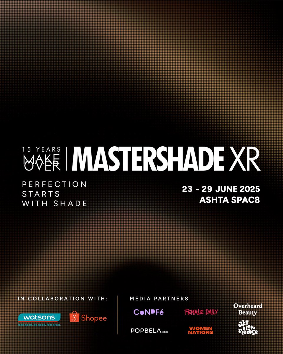 15 years of crafting complexion confidence. Now, it’s all coming to life.
✨Welcome to the shade revolution✨

Introducing MASTERSHADE XR by Make Over:
A beauty playground where tech meets texture,
pro vision meets personalization,
and every detail leads you closer to your