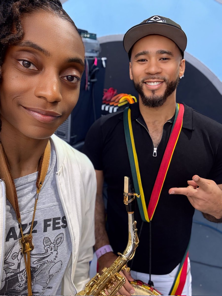 SF1music's tweet image. Honored to sit in on Djembe with Lakecia Benjamin at the Blue Note Jazz Festival at Hollywood Bowl this last weekend!