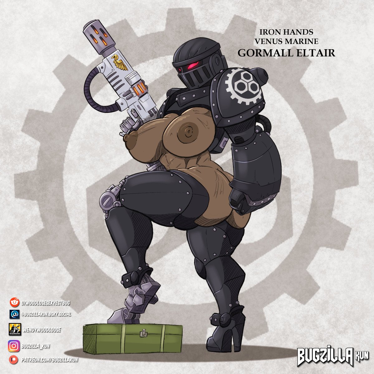 BugzillaKun's tweet photo. Iron Hands Venus Marine Art Work for Anon ! I hope you like it!

#warhammerfanart #warhammer40k #SpaceMarine2 https://t.co/e6gk95MGuW