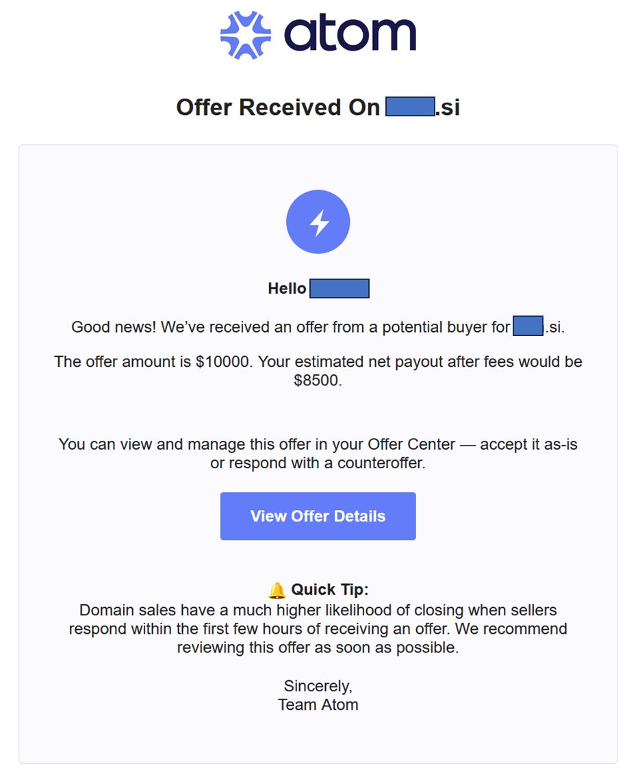 Received an offer on 3L .si
Will share details after deal closure