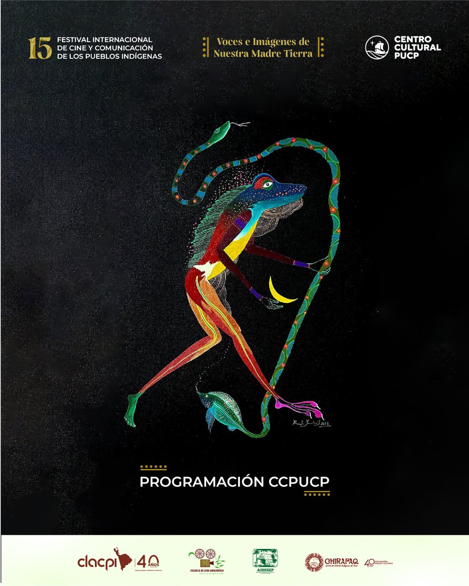 CHIRAPAQ (@chirapaqoficial) on Twitter photo 📹 ¡Atención Lima! ¡Tenemos más espacios para proyectar #cineindígena!
🌿 Nos alegra contarles que el <a href="/CCULTURALPUCP/">Centro Cultural PUCP</a> será una de las sedes del 15° Festival Internacional de Cine y Comunicación de los Pueblos Indígenas. 📹 ¡Atención Lima! ¡Tenemos más espacios para proyectar #cineindígena!
🌿 Nos alegra contarles que el <a href="/CCULTURALPUCP/">Centro Cultural PUCP</a> será una de las sedes del 15° Festival Internacional de Cine y Comunicación de los Pueblos Indígenas.