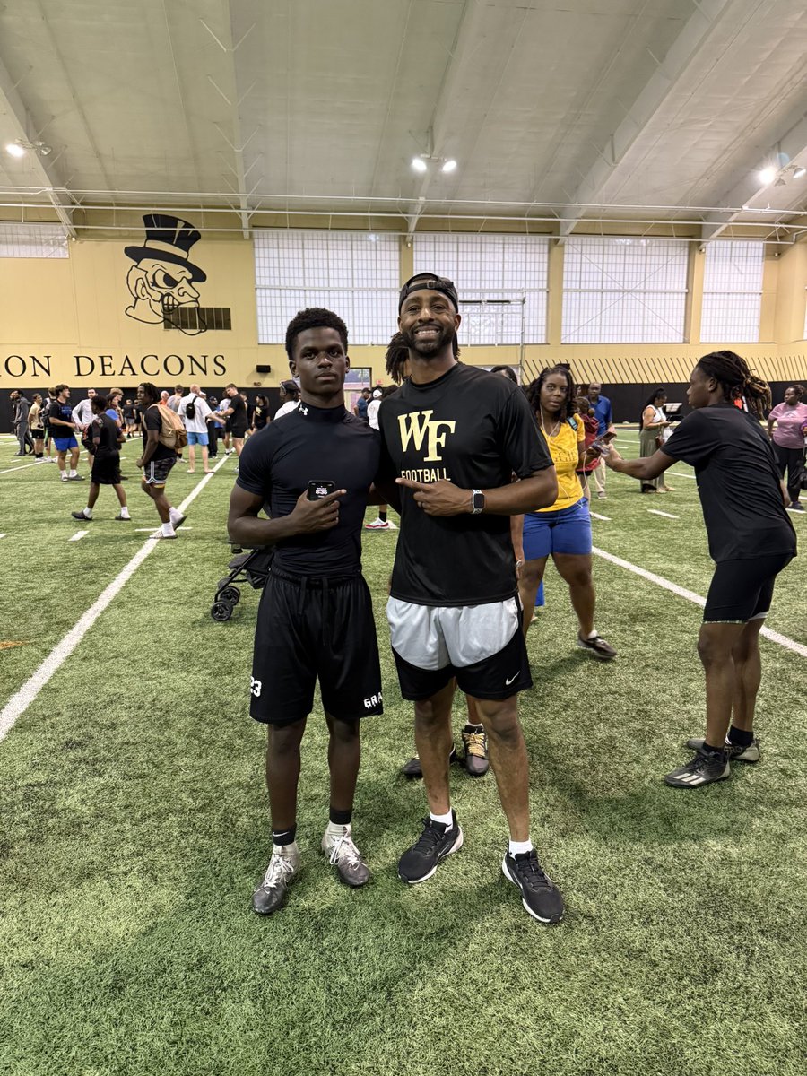 Royce Williamson (@royce_w3) on Twitter photo Had a great time competing at <a href="/WakeFB/">Wake Forest Football</a> camp today. Learned a lot of valuable things. Can’t wait to be back soon!
<a href="/WakeFB/">Wake Forest Football</a> <a href="/CoachEdwardsWR/">Nick Edwards</a> <a href="/LackeyTheCoach/">LACKE¥</a> <a href="/DBryant18/">De'Angelo Bryant</a> <a href="/bbethune91/">Brett Bethune</a> <a href="/GCA_FB/">Gray Collegiate Academy Football</a> Had a great time competing at <a href="/WakeFB/">Wake Forest Football</a> camp today. Learned a lot of valuable things. Can’t wait to be back soon!
<a href="/WakeFB/">Wake Forest Football</a> <a href="/CoachEdwardsWR/">Nick Edwards</a> <a href="/LackeyTheCoach/">LACKE¥</a> <a href="/DBryant18/">De'Angelo Bryant</a> <a href="/bbethune91/">Brett Bethune</a> <a href="/GCA_FB/">Gray Collegiate Academy Football</a>
