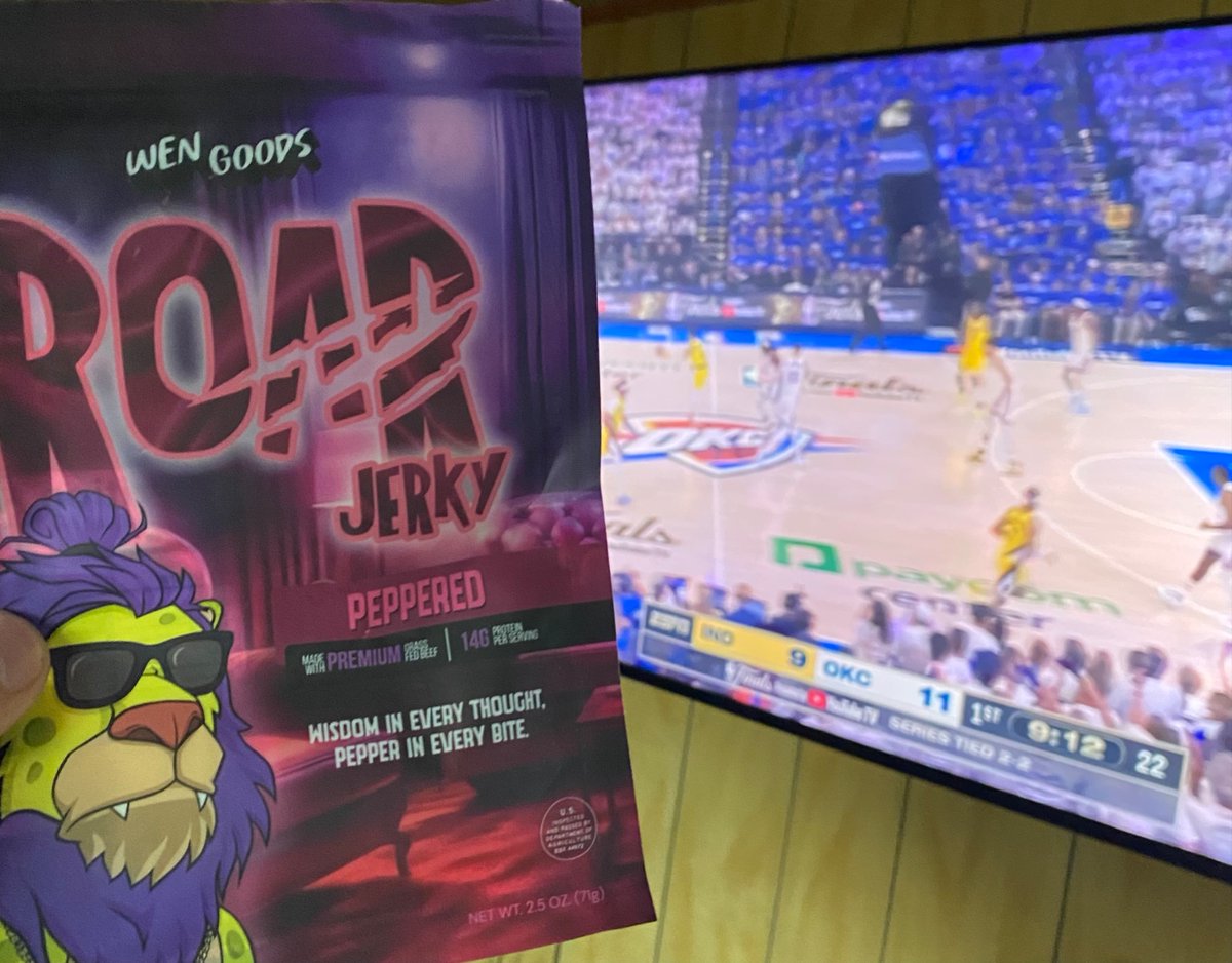 What’s a $good snack for watching nba finals? 

Can’t go wrong with roar jerky!
If you haven’t checked out <a href="/wen_goods/">WenGoods</a> use my link in the comments!