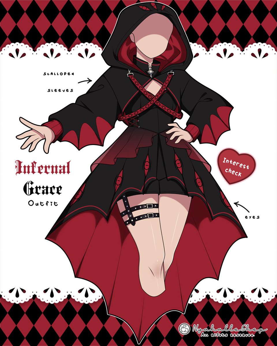 NyahalloShop's tweet photo. Infernal Grace 🔥🖤 Interest check!
Would you wear this devilish darling? https://t.co/auc0T94wE4