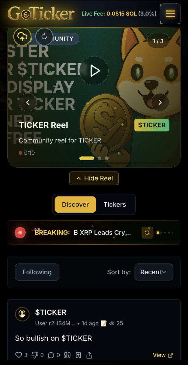 GoTicker tweet media