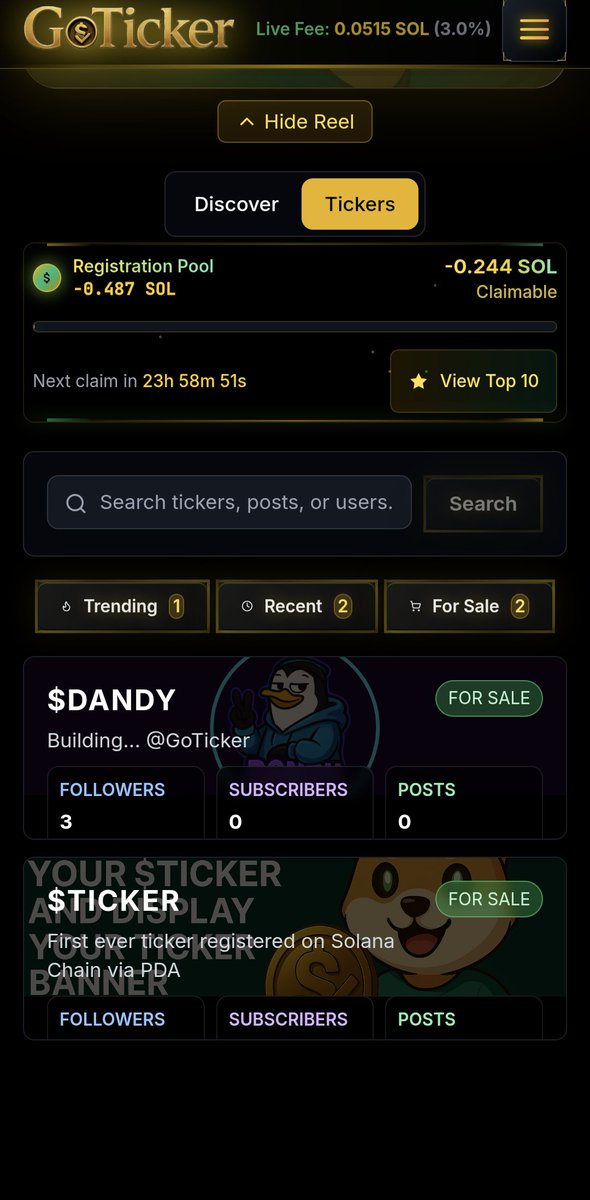 GoTicker tweet media