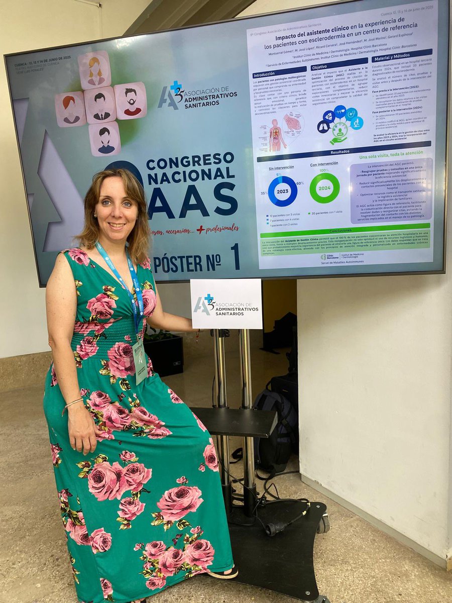 La figura del asistente a la gestión clínica AGC es esencial para mejorar los procesos asistenciales
<a href="/MuntsaGo/">MuntsaGo</a> ha presentado el impacto del AGC en la experiencia de pacientes con #esclerodermia en <a href="/hospitalclinic/">Hospital Clínic</a> en el Congreso de Administrativos Sanitarios Cuenca 2025