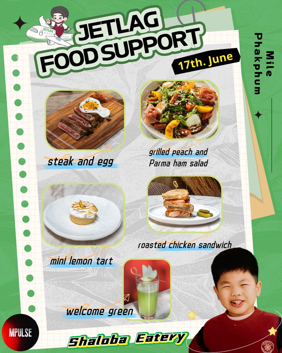 ✈️JETLAG FOOD SUPPORT🍔
17th June

#MilePhakphum <a href="/milephakphum/">mile phakphum</a>