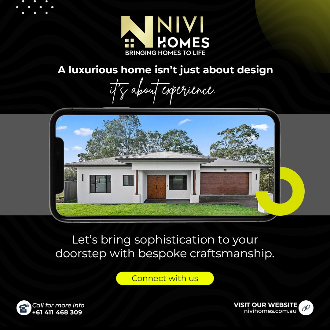 NiviHomes's tweet photo. Elevate your lifestyle with a home crafted for elegance and comfort. Premium design, flawless execution—let’s create something exceptional.
#NiviHomes #LuxuryLiving #ElegantHomes #DreamHomeDesign #CustomHomeBuilder #PremiumLifestyle #HomeWithStyle #BespokeHomes  #HomeBuildersNSW https://t.co/jM1JcL91Bf