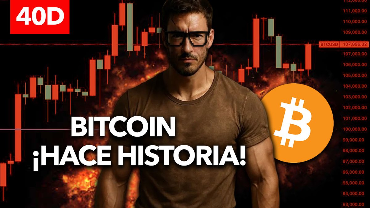 🚀 ¡BITCOIN HACE HISTORIA! 40 DÍAS por ENCIMA de 100.000 bit.ly/3tj4wRB

🗞️Rodrigo Arnedo funontheride.com/rodrigoarnedo