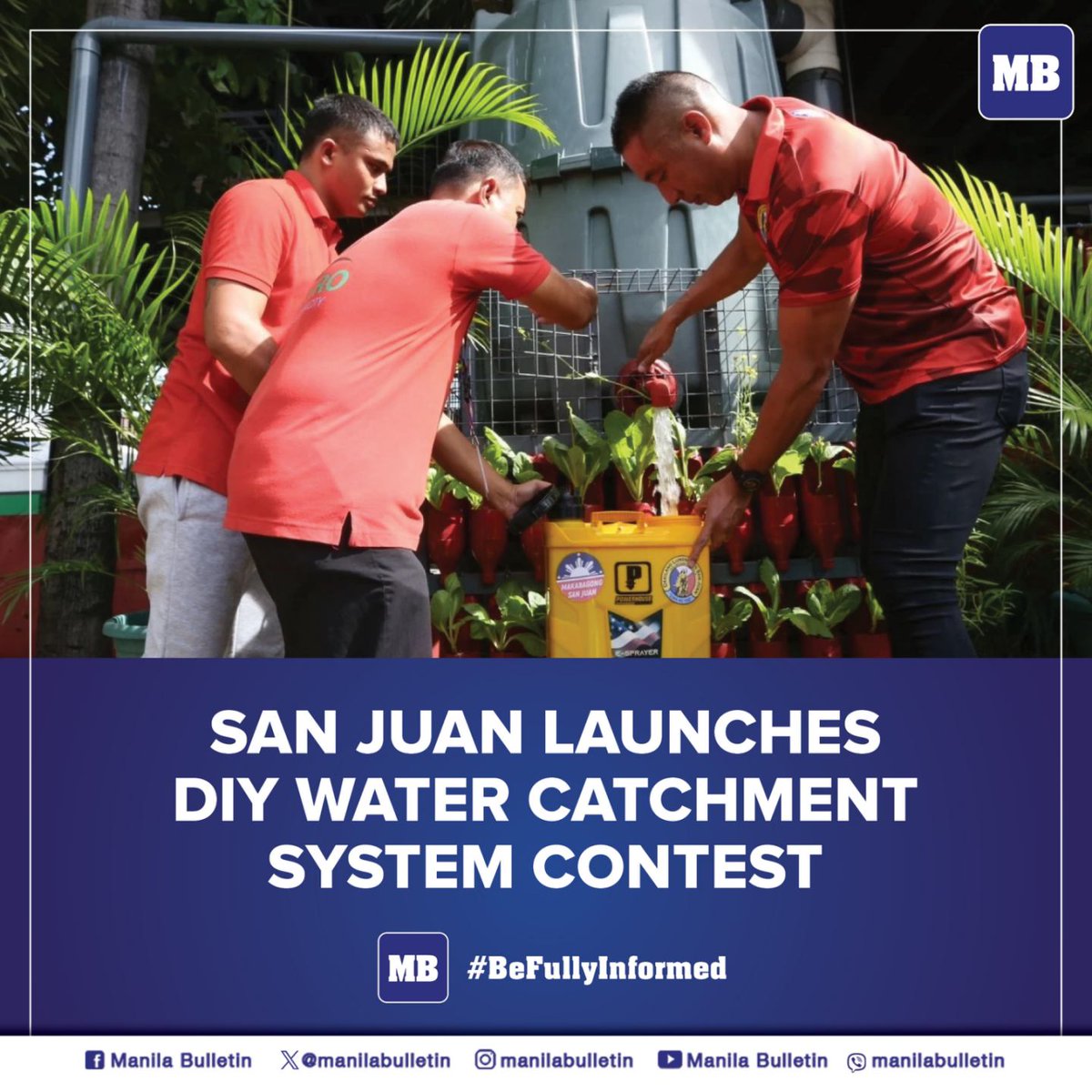 San Juan City Mayor Francis Zamora on Tuesday, June 17, officially launched the city's Do-It-Yourself Water Catchment System Contest aimed at promoting water conservation and environmental sustainability among San Juaneños.

READ: mb.com.ph/2025/06/17/san…