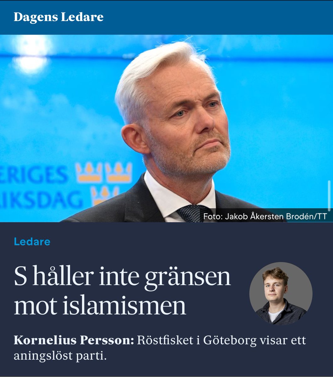 När den islamismkopplade moskén erbjöd Jonas Attenius (S) att tala inför 10 000 muslimer under Eid fick församlingen ett förlängt arrendeavtal. Det här är en fråga som är större än tjafs om skattesänkningar – det handlar om vår demokrati. Skriver i dagens SvD.