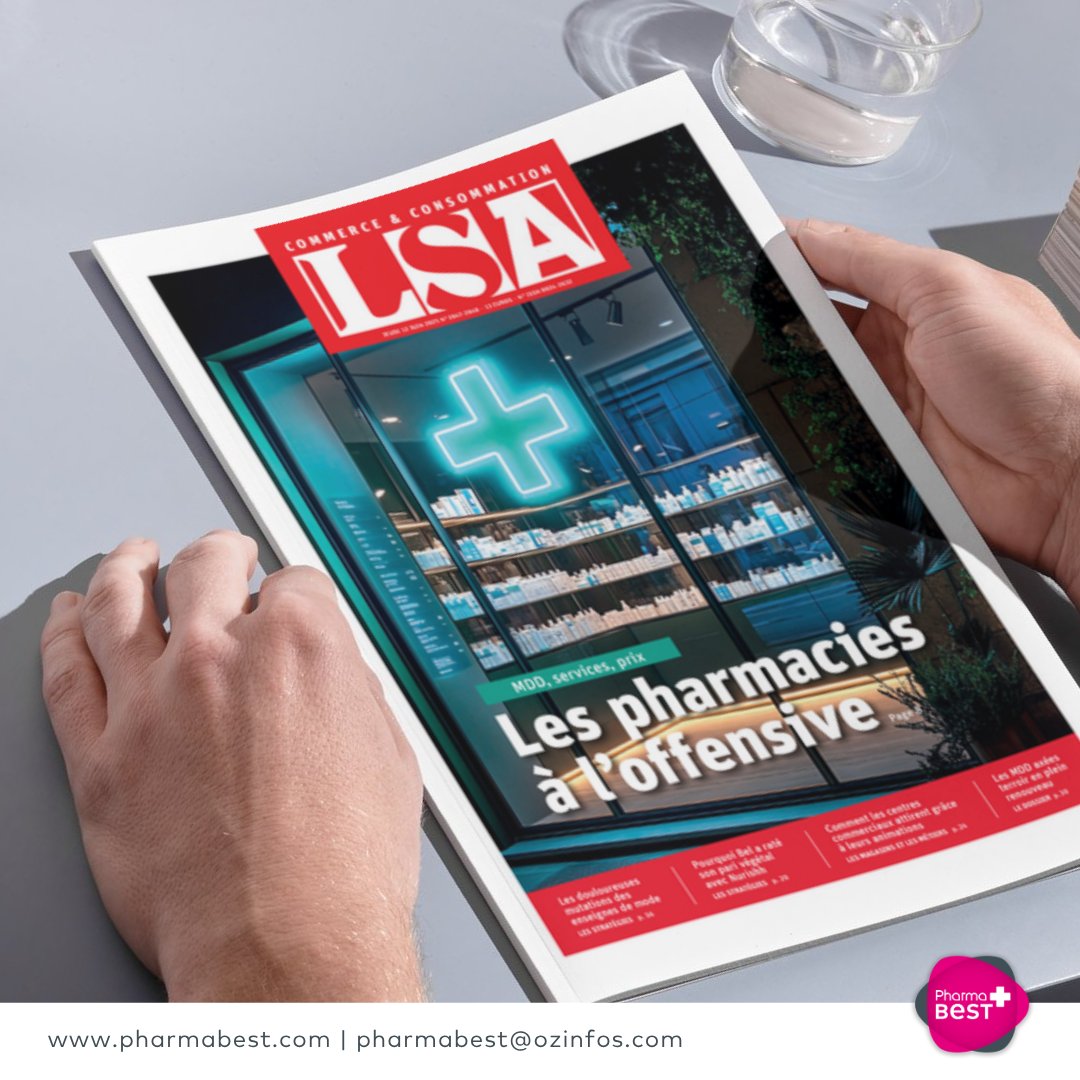 📰 Le magazine LSA consacre sa couverture cette semaine à l’essor des grandes enseignes de pharmacies en France. Une belle reconnaissance pour notre secteur, et pour notre Groupement mis en lumière au fil de plusieurs pages.

📈 Avec une croissance de 14 % en 2024 et un chiffre