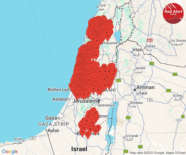 🚨 BREAKING : "Sirene di missili a Tel Aviv: esplosioni udite in diverse aree"