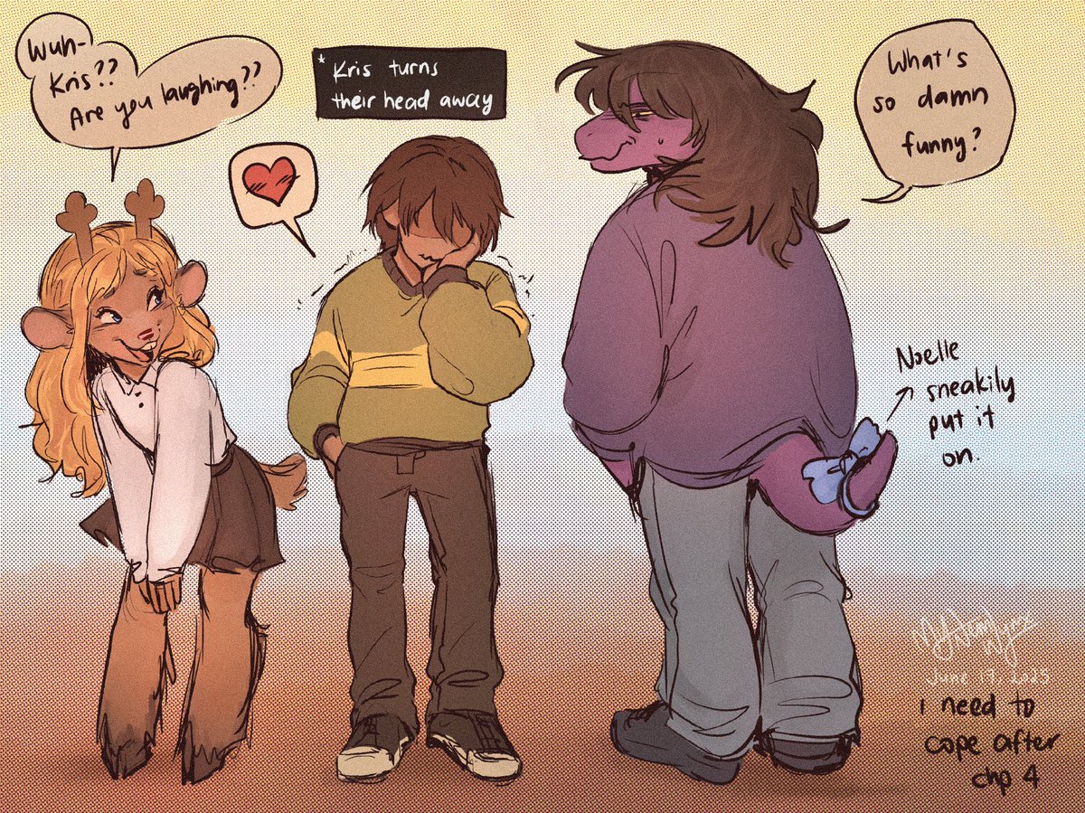 Just finished chapter 4 and I am coping 🫠🫠

#DELTARUNE #deltarunefanart #Krisdeltarune #SUSIEDELTARUNE #noelledeltarune
