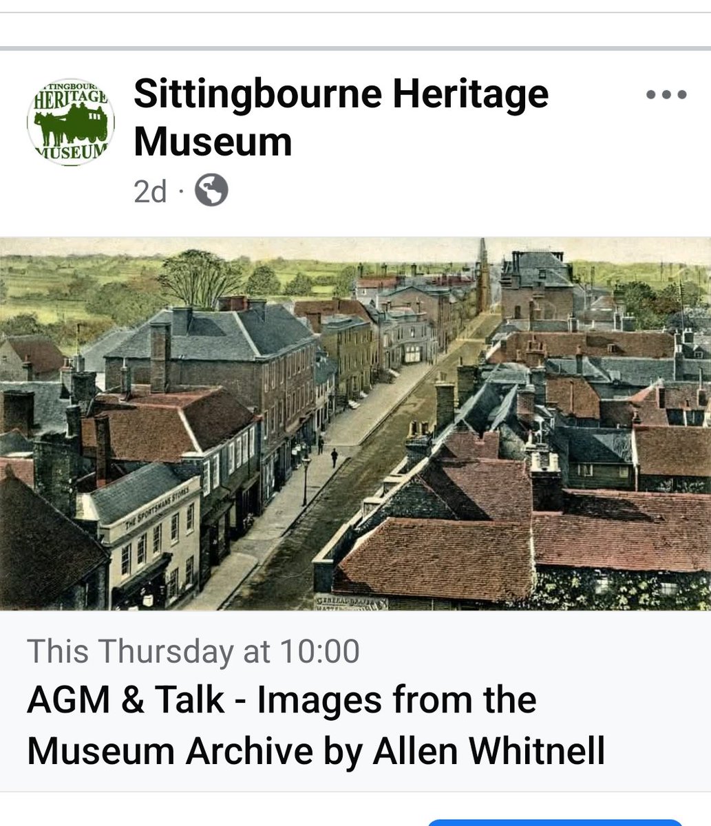 Don't forget, you can join us for a FREE talk, this Thursday, 10.00am at The Avenue Theatre. The talk is on Images from our Museum archives. There will be a raffle to raise funds for the Museum. If you are interested in volunteering, why not come along and talk to our committee.