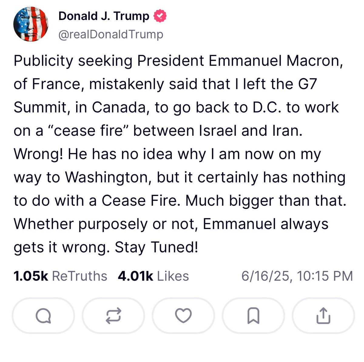 FactualCentrist's tweet photo. President Trump: … Wrong! … Much bigger than that…
There is something big happening tonight! https://t.co/01RnqjyAmX