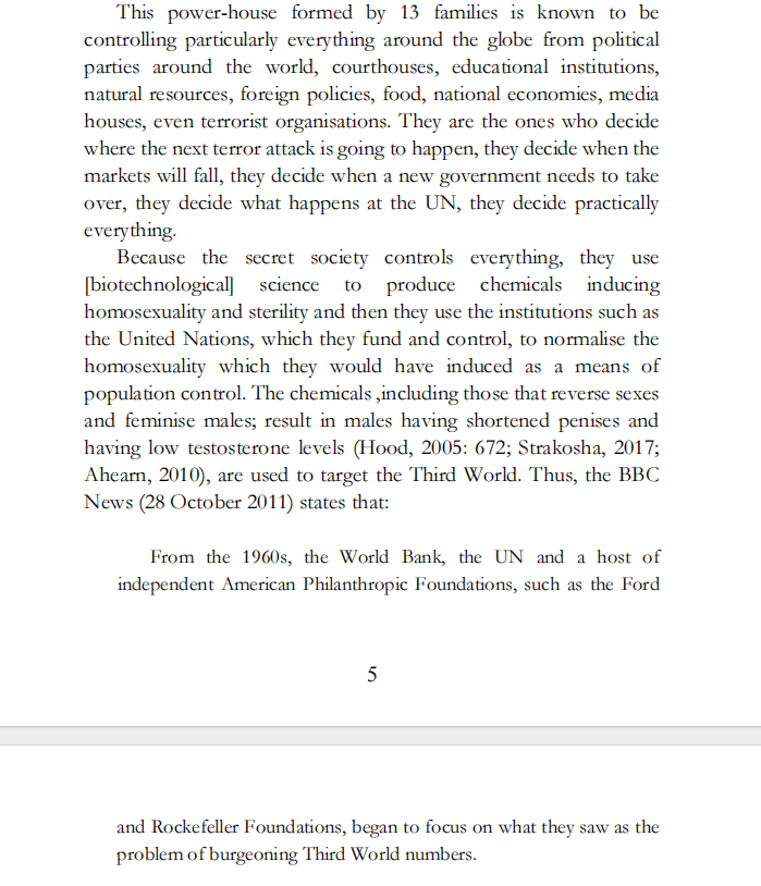 We must know that the agenda to feminize and de-masculinize men is more than just an LGBT campaign targeting our movies, songs, celebrities, social media and education; it is also targeting our food.  I received a DM on Atrazine flooding Ijero LGA in Ekiti. 

Atrazine is illegal