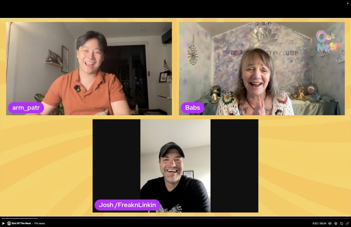 Last night's AMA was such a vibe with <a href="/PurplelotusBabs/">Babs ☯️</a> &amp; <a href="/FreaKnLinkin/">Freaknlinkin</a> !

It was refreshing to discuss about how both of our projects <a href="/outofthenestth/">Out Of The Nest</a> &amp; <a href="/_HenHouseNFT/">Hen House 🐔</a> are merging web2 into web3. We went from the animated movie into blockchain and they went from agriculture into